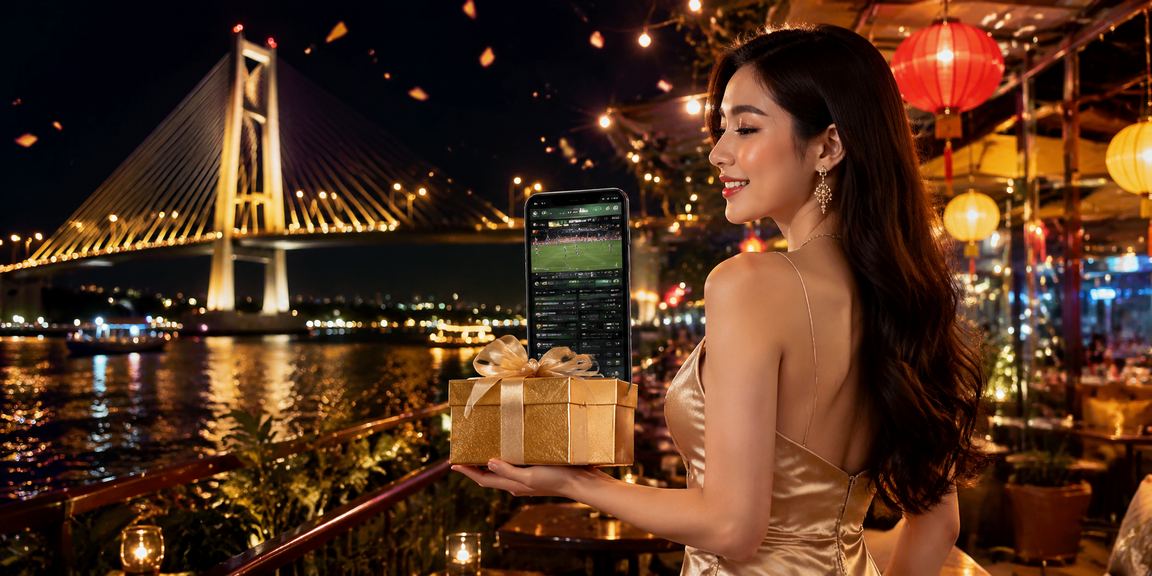 Người dùng tại Sài Gòn xem kèo bóng đá trong khu chợ đêm sầm uất